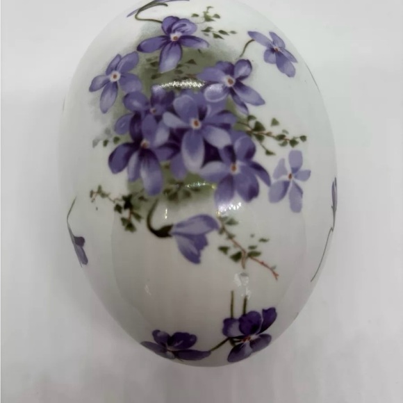 Hammersley Other - Vintage Hammersley  Victorian Violets Egg Trinket Box